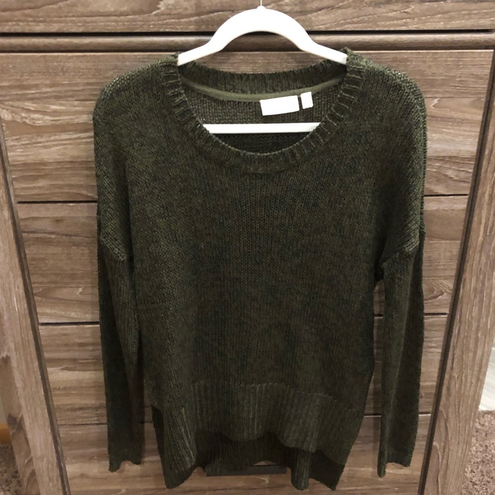 Lightweight olive sweater